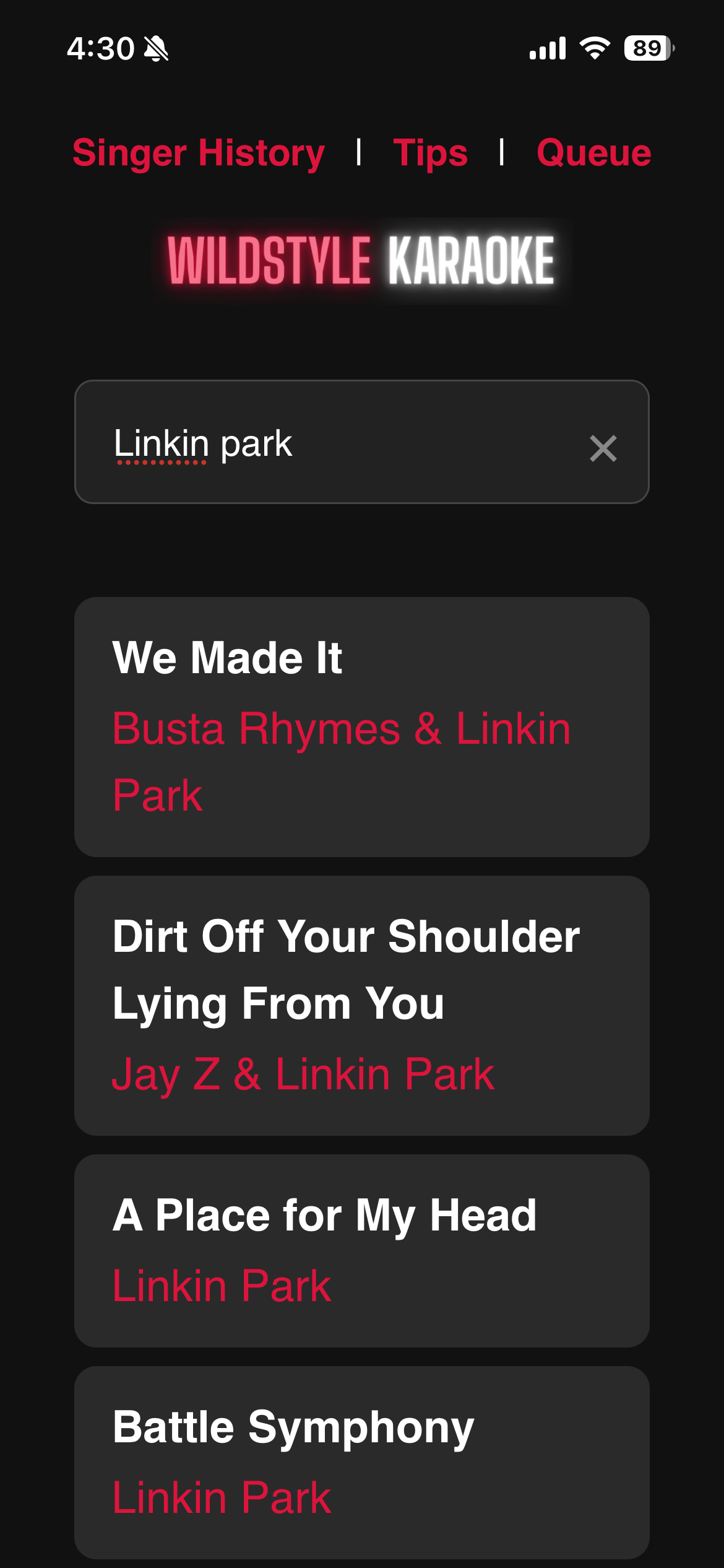 Signup screenshot 1